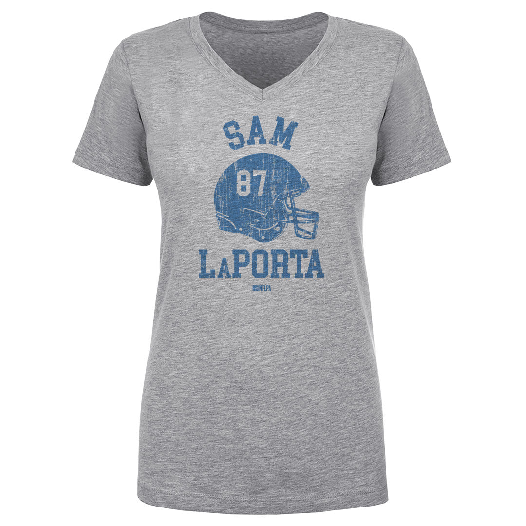 Sam LaPorta Women&#39;s V-Neck T-Shirt | 500 LEVEL