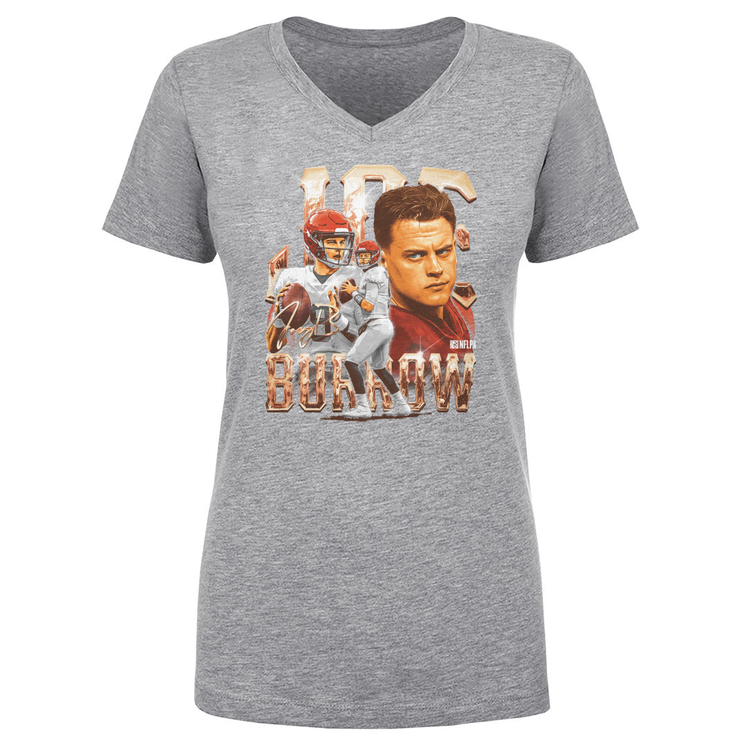 Joe Burrow Women&#39;s V-Neck T-Shirt | 500 LEVEL