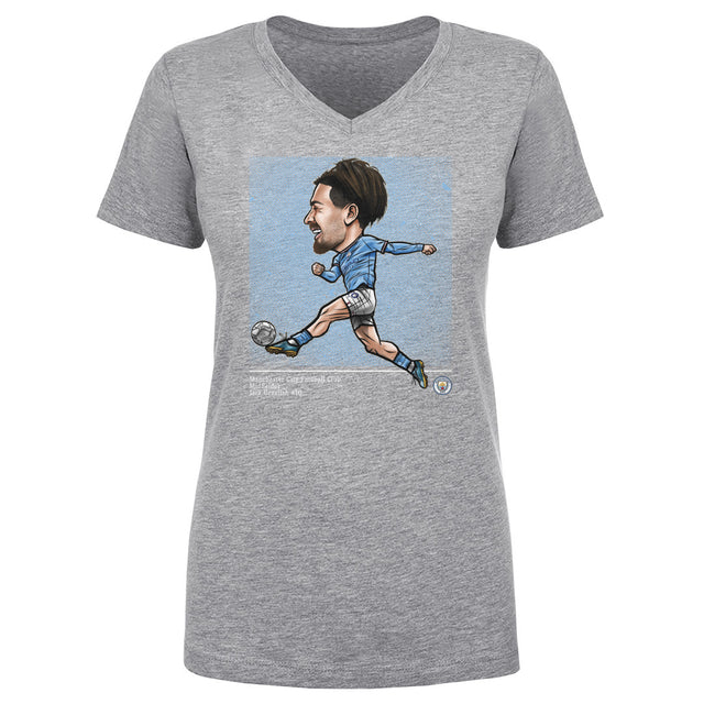 Jack Grealish Women's V-Neck T-Shirt | 500 LEVEL