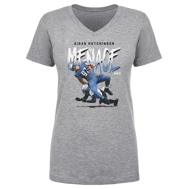 Aidan Hutchinson Women's V-Neck T-Shirt | 500 LEVEL