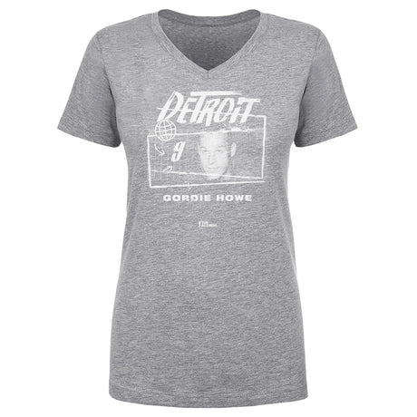 Gordie Howe Women's V-Neck T-Shirt | 500 LEVEL