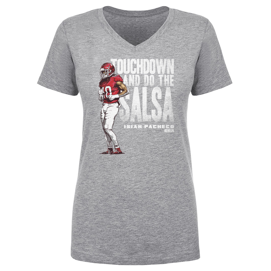 Isiah Pacheco Women's V-Neck T-Shirt | 500 LEVEL