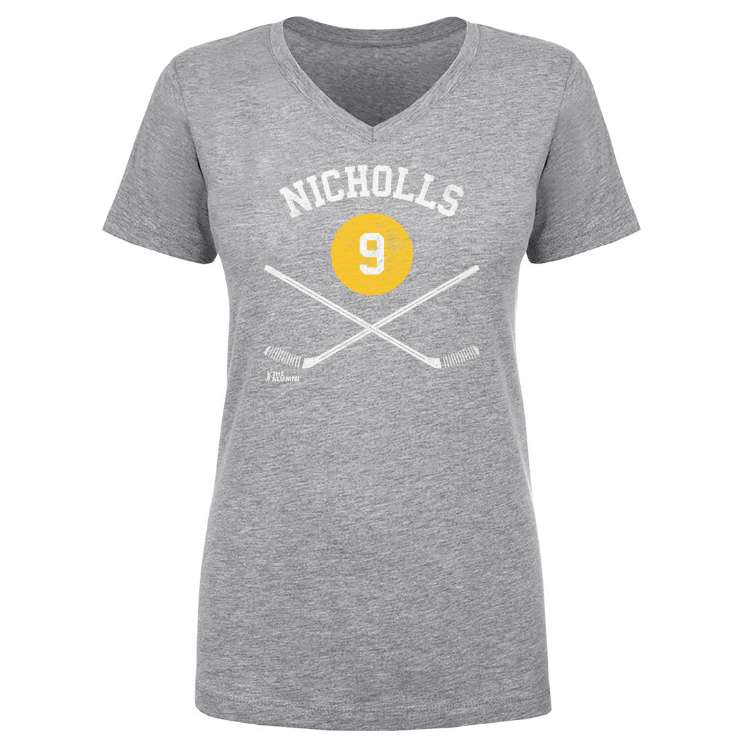 Bernie Nicholls Women's V-Neck T-Shirt | 500 LEVEL
