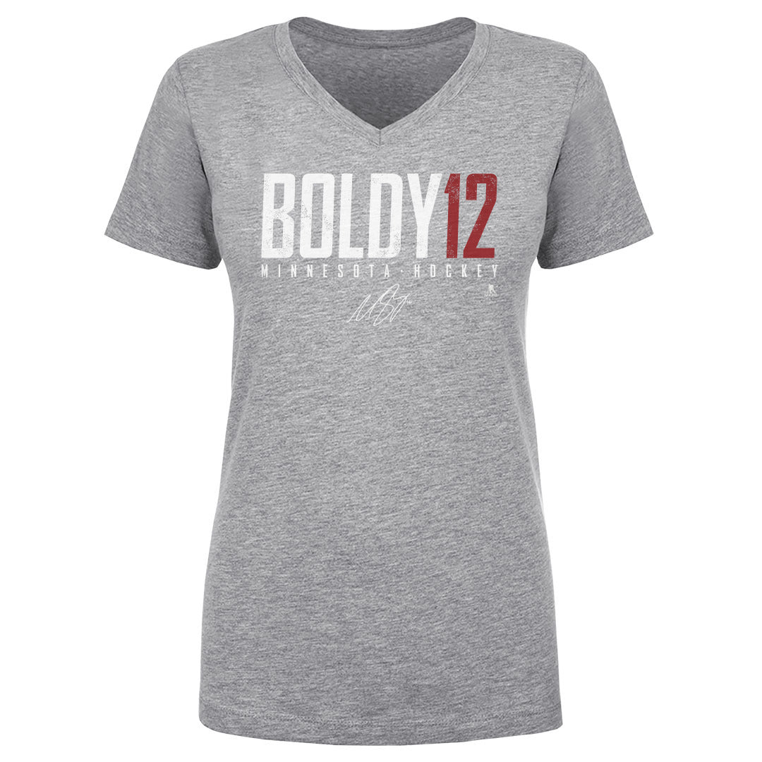 Matt Boldy Women&#39;s V-Neck T-Shirt | 500 LEVEL