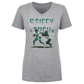 Trevor Lawrence Women's V-Neck T-Shirt | 500 LEVEL