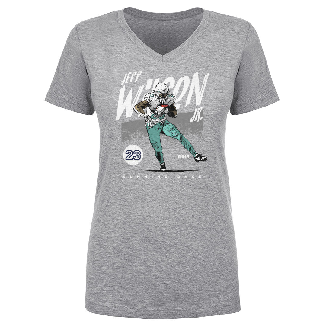 Jeff Wilson Jr. Women&#39;s V-Neck T-Shirt | 500 LEVEL