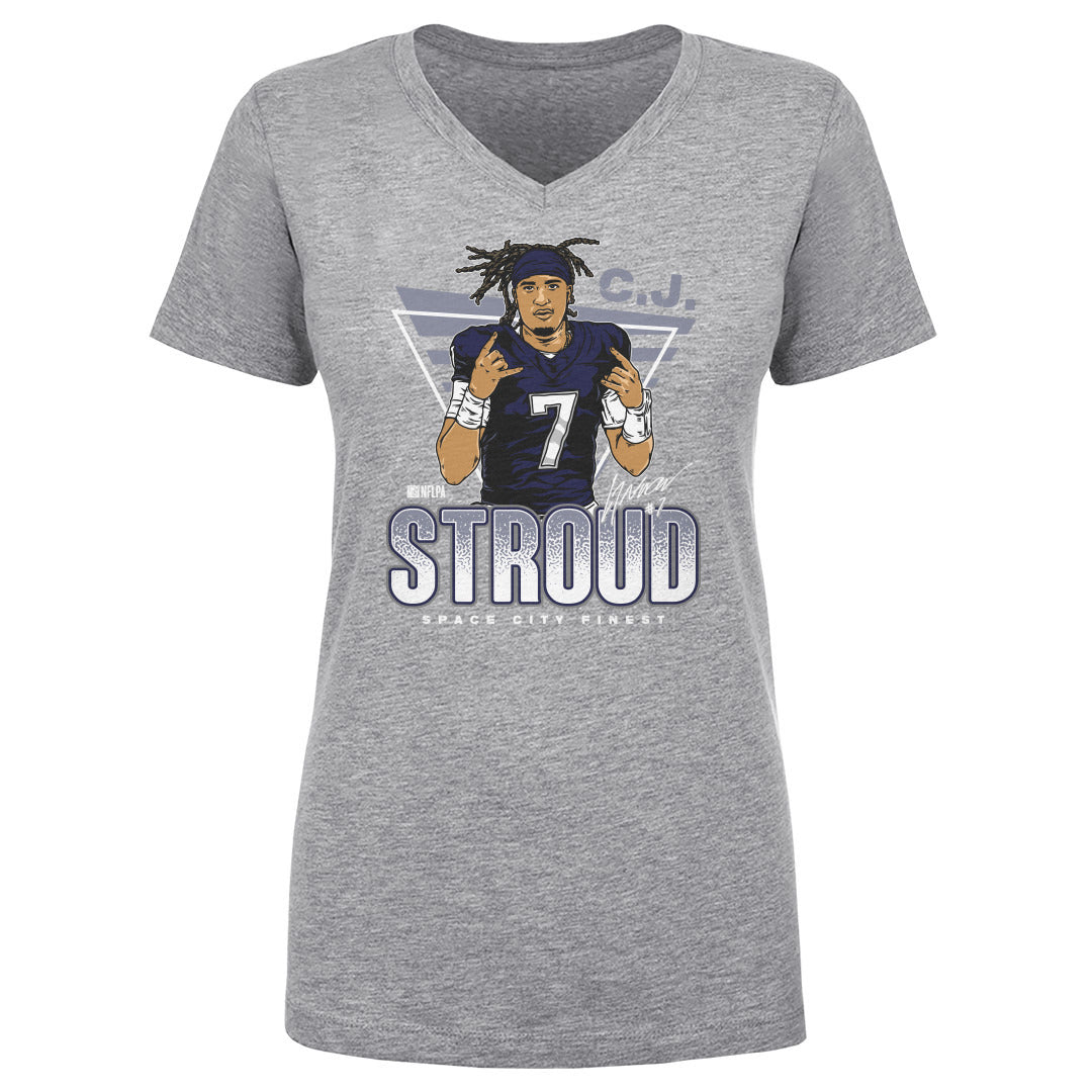 C.J. Stroud Women's V-Neck T-Shirt | 500 LEVEL
