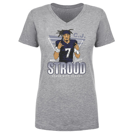 C.J. Stroud Women's V-Neck T-Shirt | 500 LEVEL