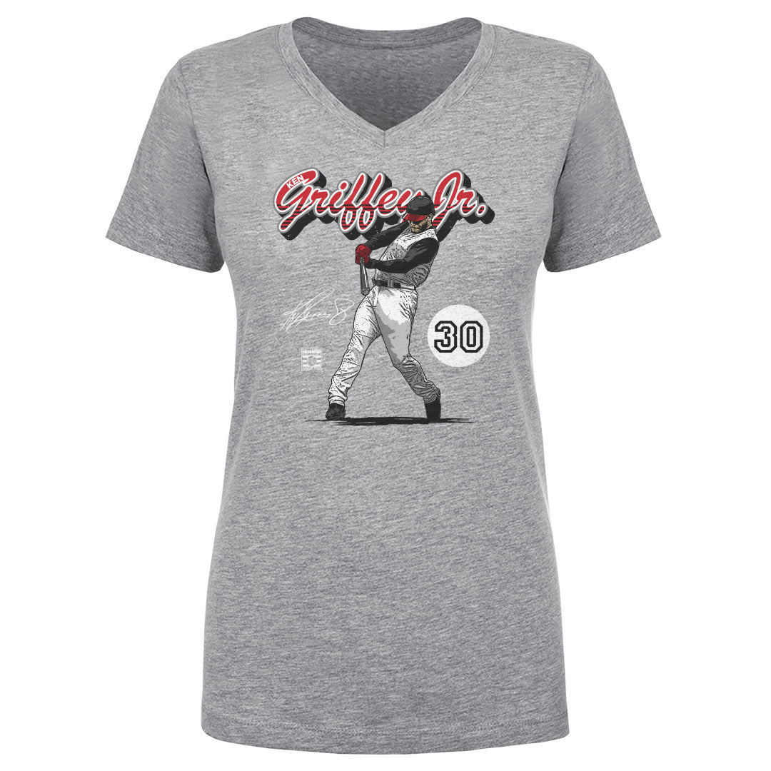 Ken Griffey Jr. Women's V-Neck T-Shirt | 500 LEVEL