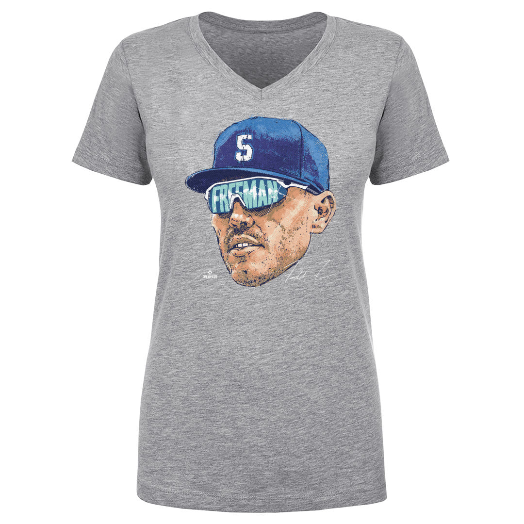 Freddie Freeman Women's V-Neck T-Shirt | 500 LEVEL