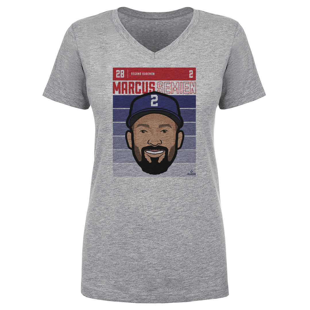 Marcus Semien Women's V-Neck T-Shirt | 500 LEVEL