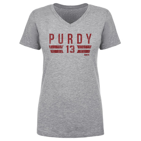 Brock Purdy Women's V-Neck T-Shirt | 500 LEVEL