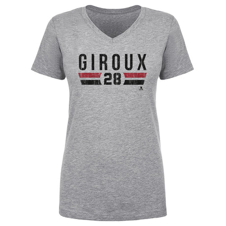 Claude Giroux Women's V-Neck T-Shirt | 500 LEVEL