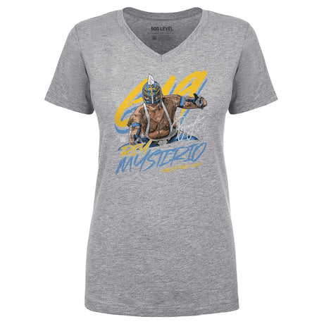 Rey Mysterio Women's V-Neck T-Shirt | 500 LEVEL