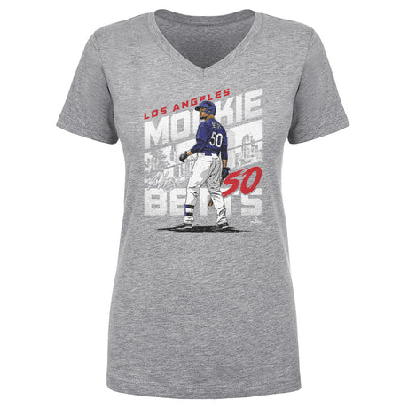Mookie Betts Women's V-Neck T-Shirt | 500 LEVEL