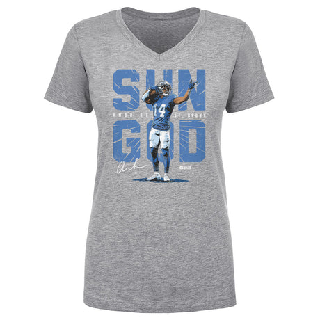 Amon-Ra St. Brown Women's V-Neck T-Shirt | 500 LEVEL