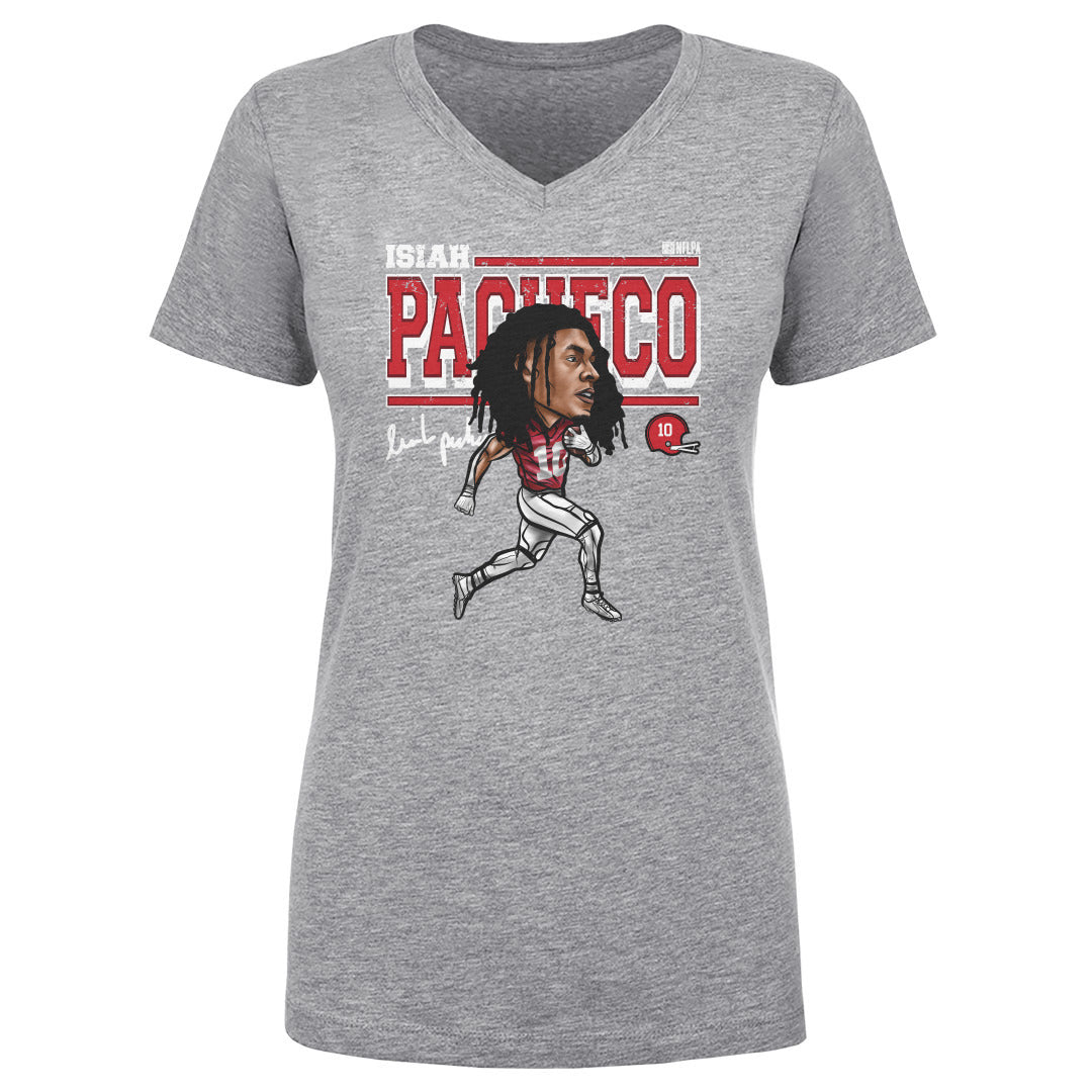 Isiah Pacheco Women's V-Neck T-Shirt | 500 LEVEL