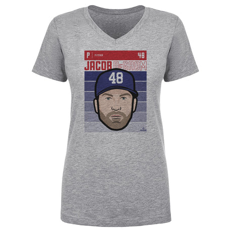 Jacob deGrom Women's V-Neck T-Shirt | 500 LEVEL