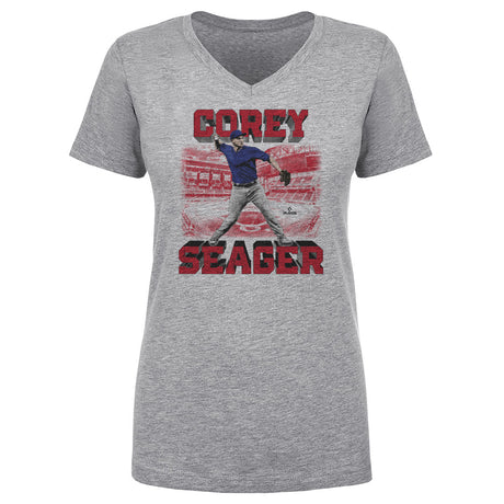 Corey Seager Women's V-Neck T-Shirt | 500 LEVEL