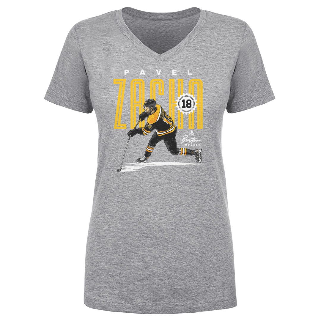 Pavel Zacha Women's V-Neck T-Shirt | 500 LEVEL