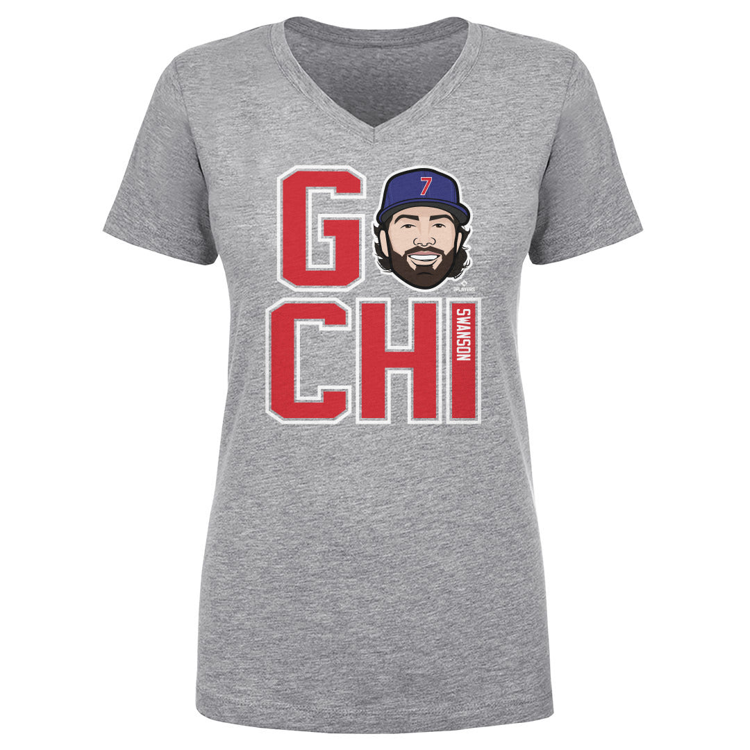 Dansby Swanson Women's V-Neck T-Shirt | 500 LEVEL