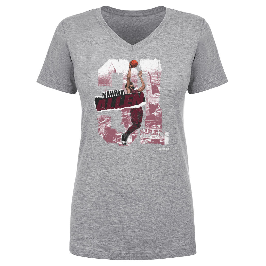 Jarrett Allen Women's V-Neck T-Shirt | 500 LEVEL