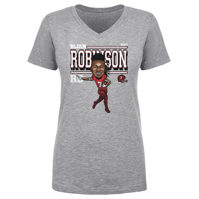 Bijan Robinson Women's V-Neck T-Shirt | 500 LEVEL