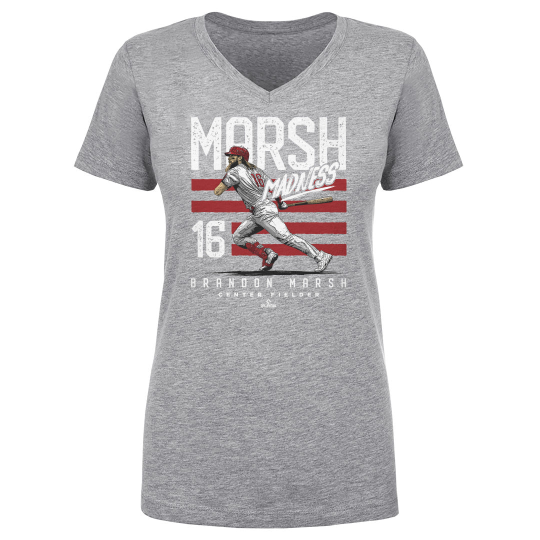Brandon Marsh Women's V-Neck T-Shirt | 500 LEVEL