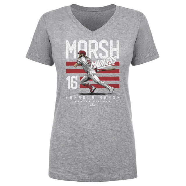 Brandon Marsh Women's V-Neck T-Shirt | 500 LEVEL