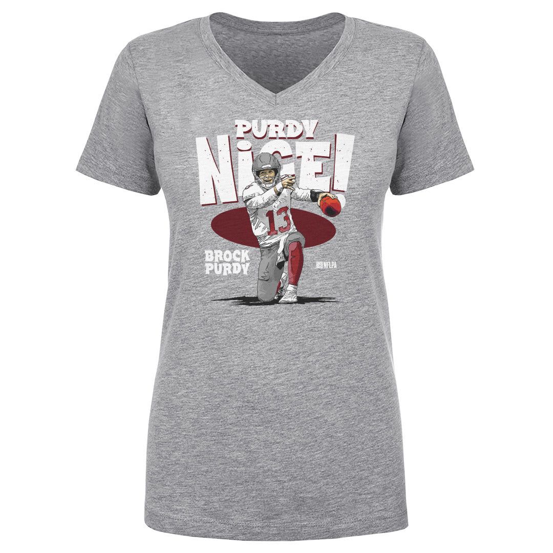 Brock Purdy Women's V-Neck T-Shirt | 500 LEVEL
