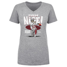 Brock Purdy Women's V-Neck T-Shirt | 500 LEVEL