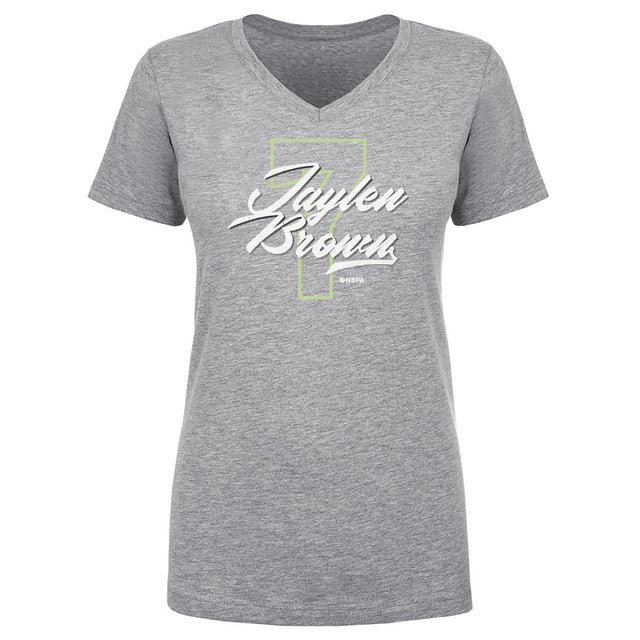Jaylen Brown Women's V-Neck T-Shirt | 500 LEVEL