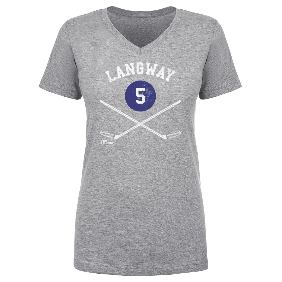 Rod Langway Women&#39;s V-Neck T-Shirt | 500 LEVEL