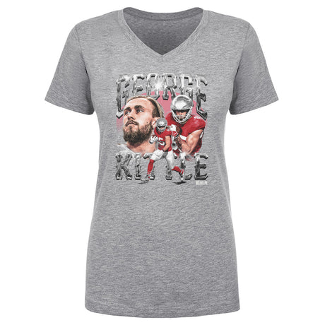 George Kittle Women's V-Neck T-Shirt | 500 LEVEL