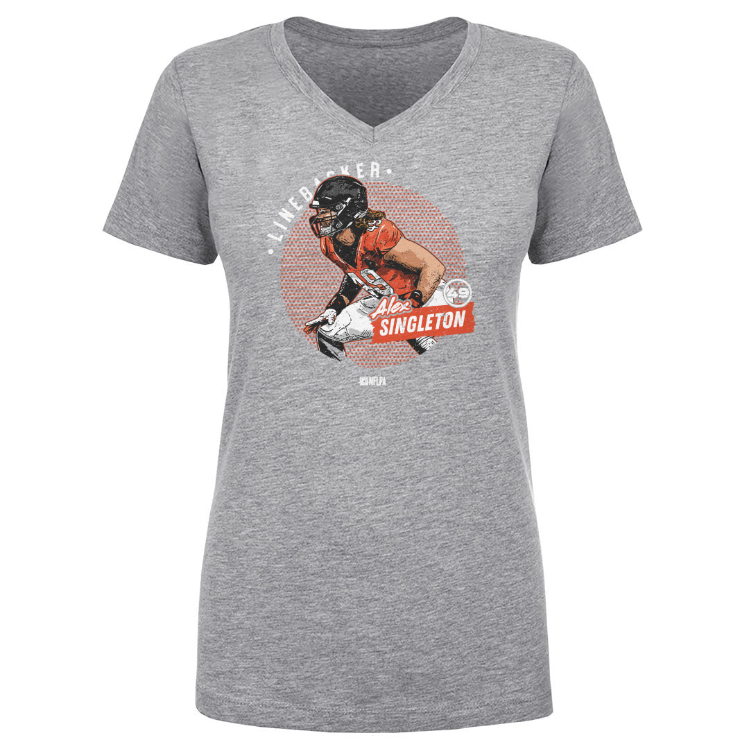 Alex Singleton Women's V-Neck T-Shirt | 500 LEVEL