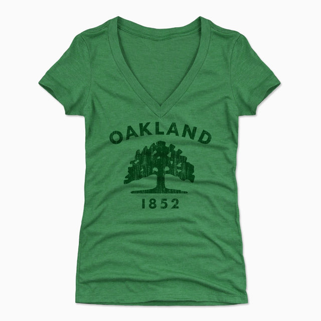 Oakland Women's V-Neck T-Shirt | 500 LEVEL