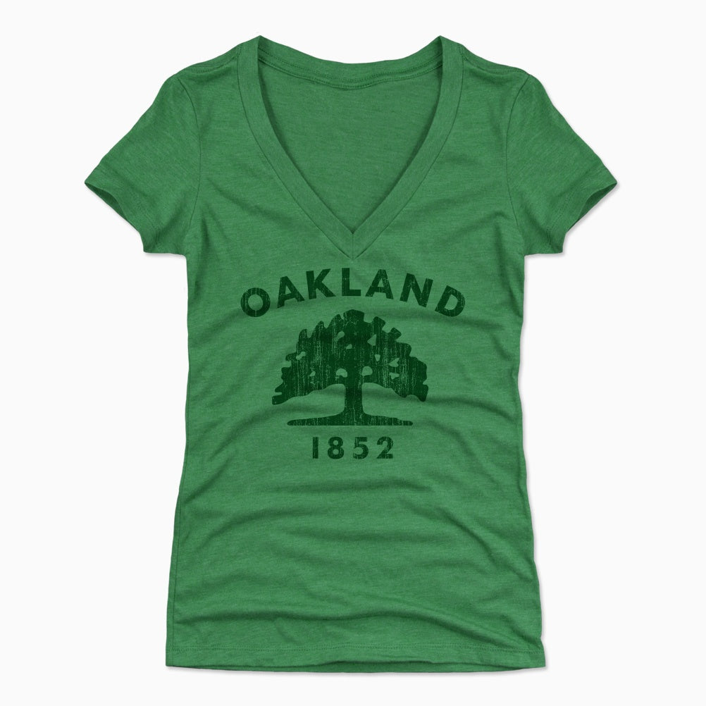 Oakland Women&#39;s V-Neck T-Shirt | 500 LEVEL