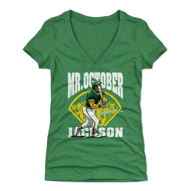 Reggie Jackson Women's V-Neck T-Shirt | 500 LEVEL