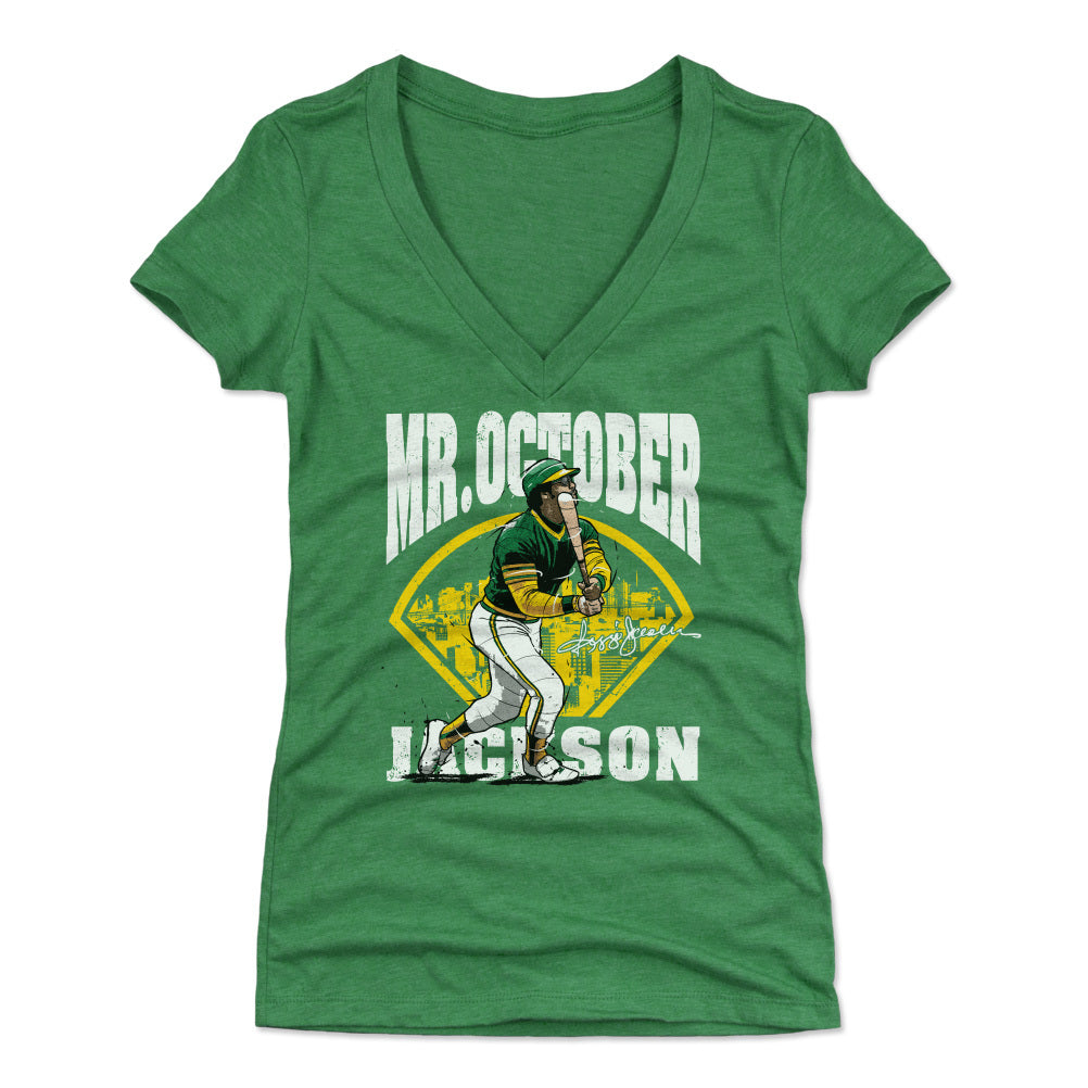 Reggie Jackson Women&#39;s V-Neck T-Shirt | 500 LEVEL