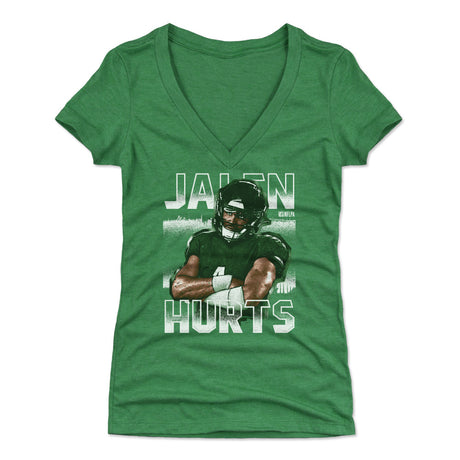 Jalen Hurts Women's V-Neck T-Shirt | 500 LEVEL