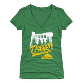 Oregon Women's V-Neck T-Shirt | 500 LEVEL