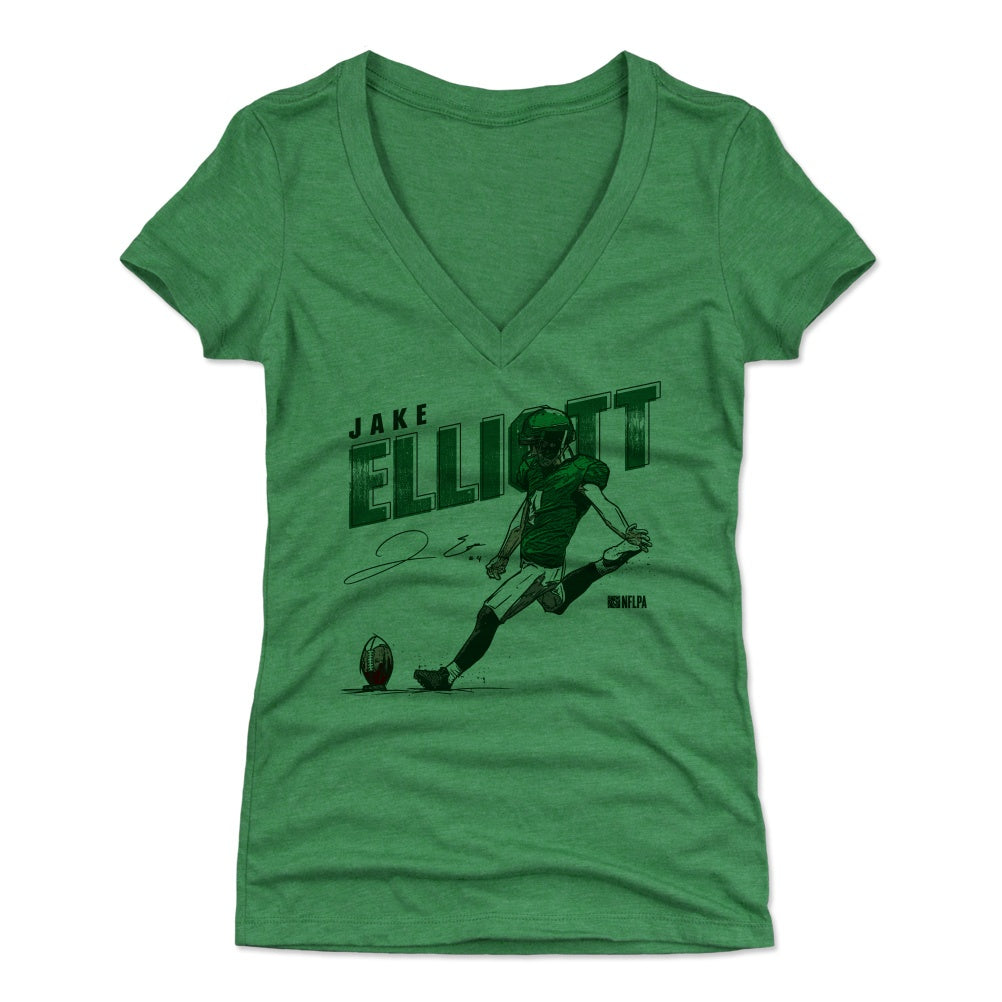 Jake Elliott Women's V-Neck T-Shirt | 500 LEVEL