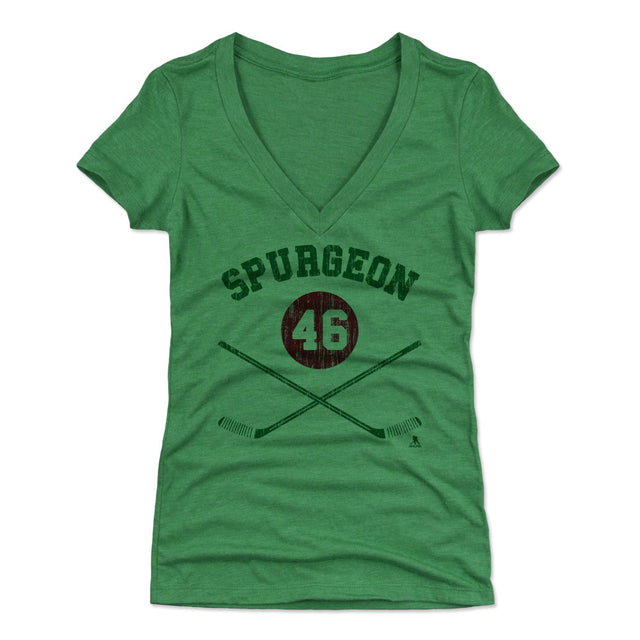 Jared Spurgeon Women's V-Neck T-Shirt | 500 LEVEL