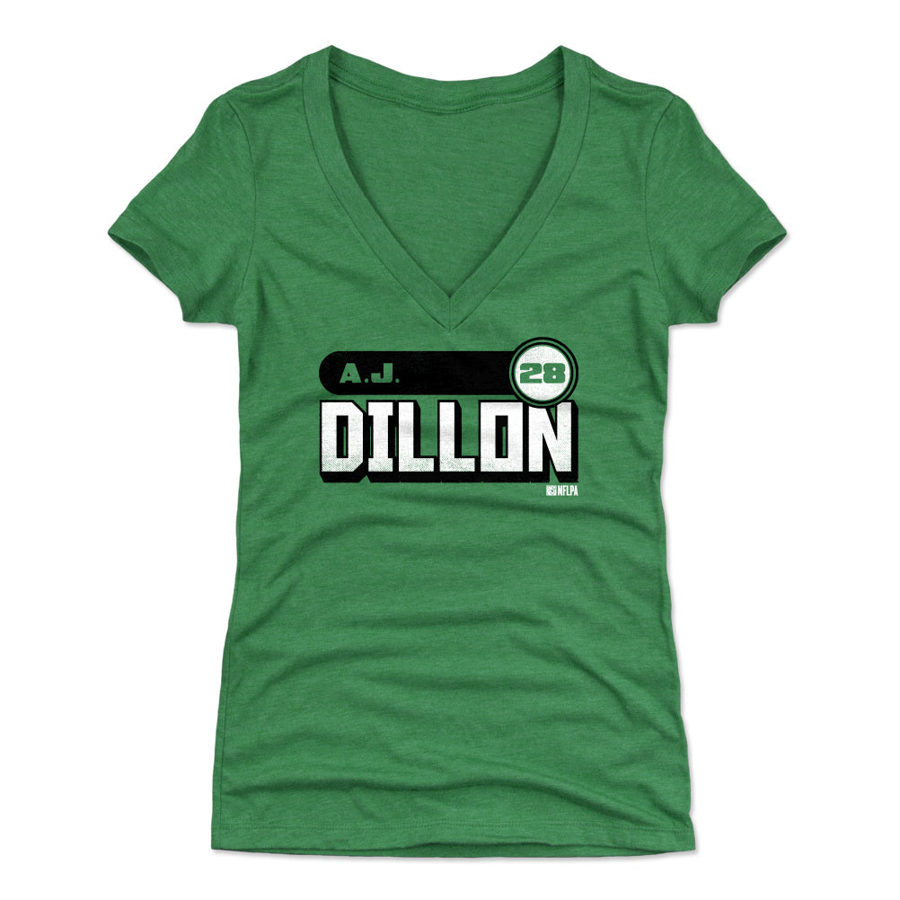 A.J. Dillon Women&#39;s V-Neck T-Shirt | 500 LEVEL