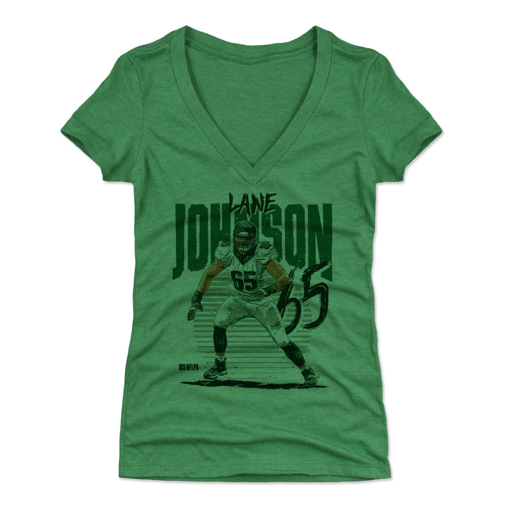 Lane Johnson Women's V-Neck T-Shirt | 500 LEVEL