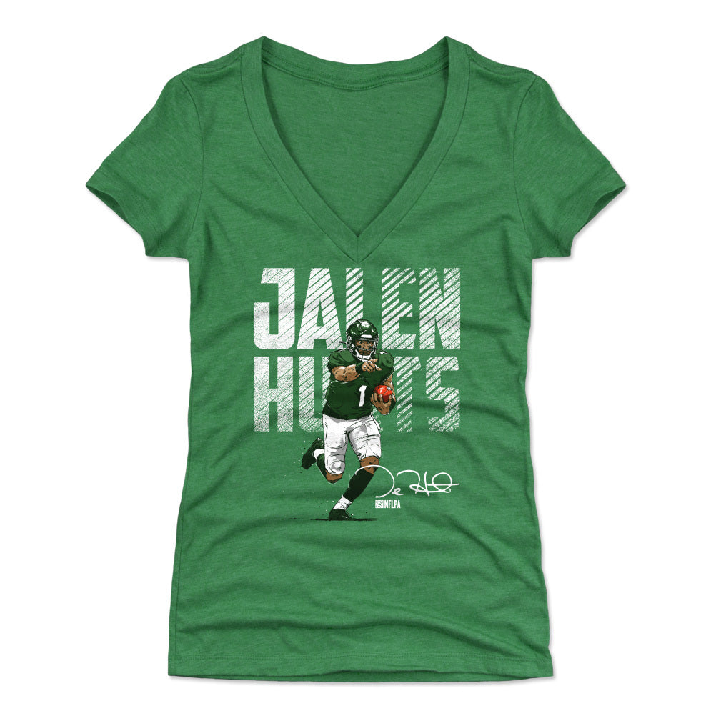 Jalen Hurts Women&#39;s V-Neck T-Shirt | 500 LEVEL