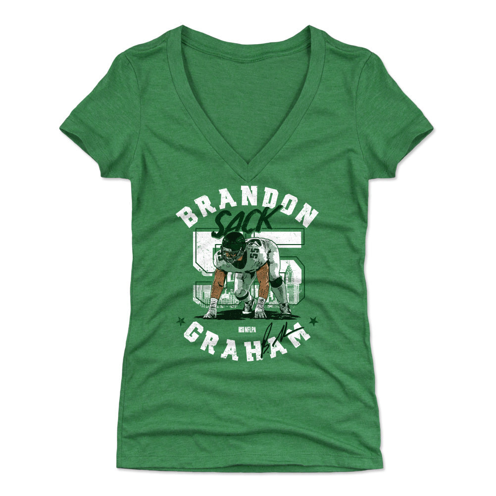 Brandon Graham Women&#39;s V-Neck T-Shirt | 500 LEVEL