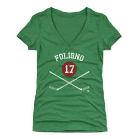 Marcus Foligno Women's V-Neck T-Shirt | 500 LEVEL