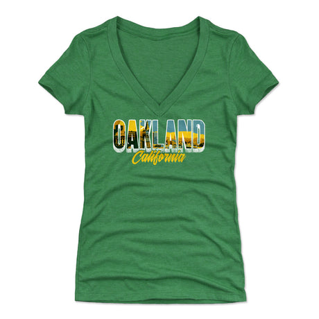 Oakland Women's V-Neck T-Shirt | 500 LEVEL
