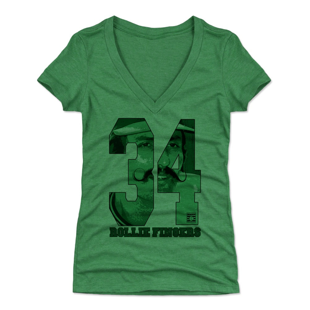 Rollie Fingers Women's V-Neck T-Shirt | 500 LEVEL